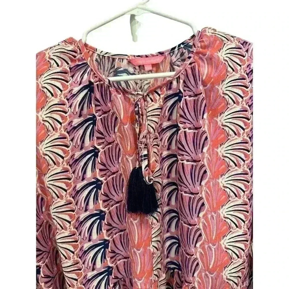 Simply Southern Gather Blouse with Bell Sleeves Size XXL, Pre-Owned - Picture 2 of 8